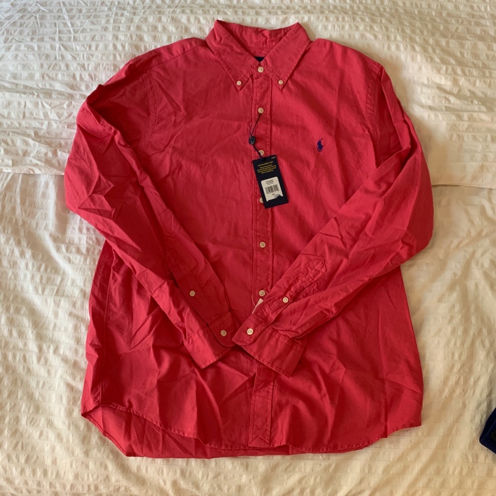 Ralph Lauren button down - Coral color